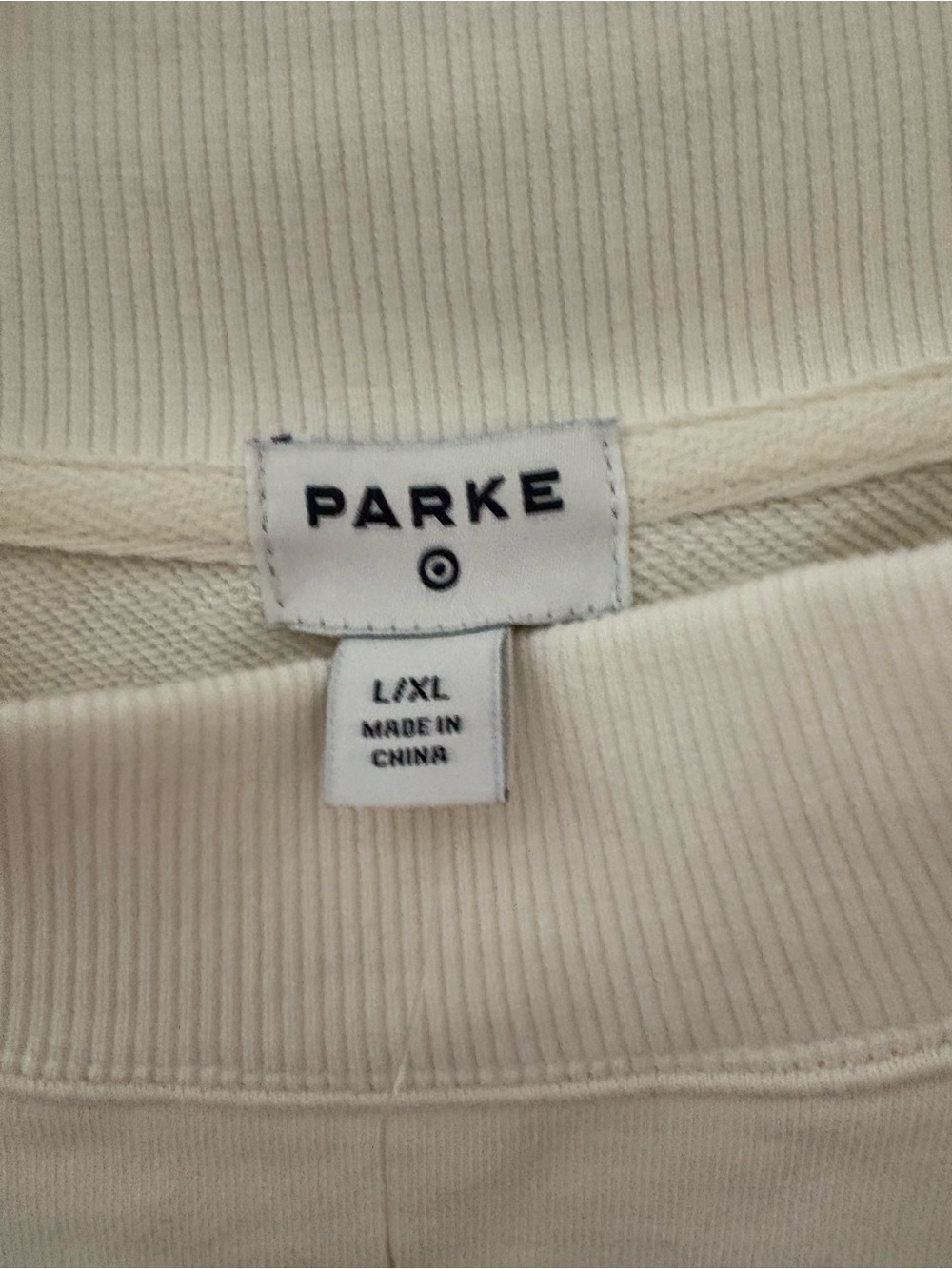 PARKE x Target Collab White Mockneck NWTs Size L/XL - Picture 4 of 5